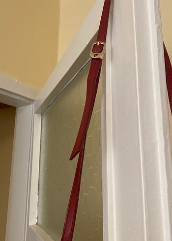 Pierre Cardin Pierre Cardin Bordo Deri Zincir Detaylı Kadın Çapraz Çanta