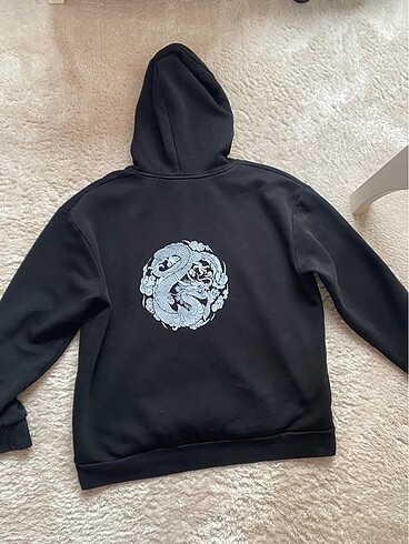 Diğer shout eversize siyah baskılı sweatshirt