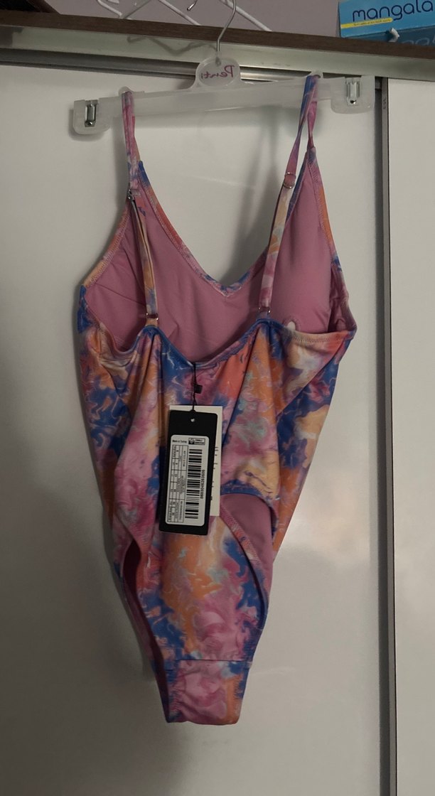 Bohem Çok Renkli Uzun Bağlamalı Mayo - Görsel 2