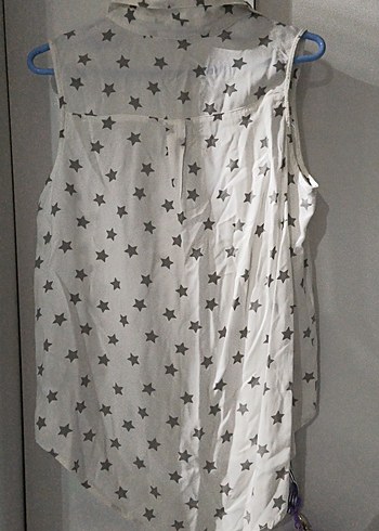 Yıldız Desenli Kolsuz Gömlek - Görsel 3