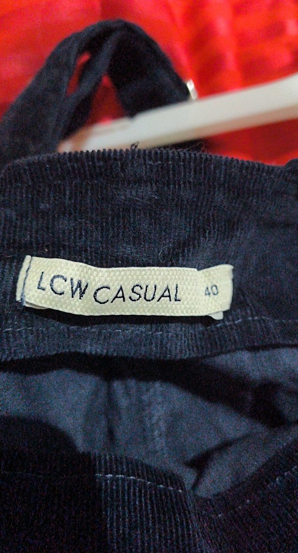 Kızlar için Koyu lacivert Baskılı Kot salopet - Görsel 5