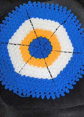 Renkli Yuvarlak Örgü çeyizlik lif - Görsel 3