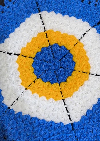 Renkli Yuvarlak Örgü çeyizlik lif - Görsel 2