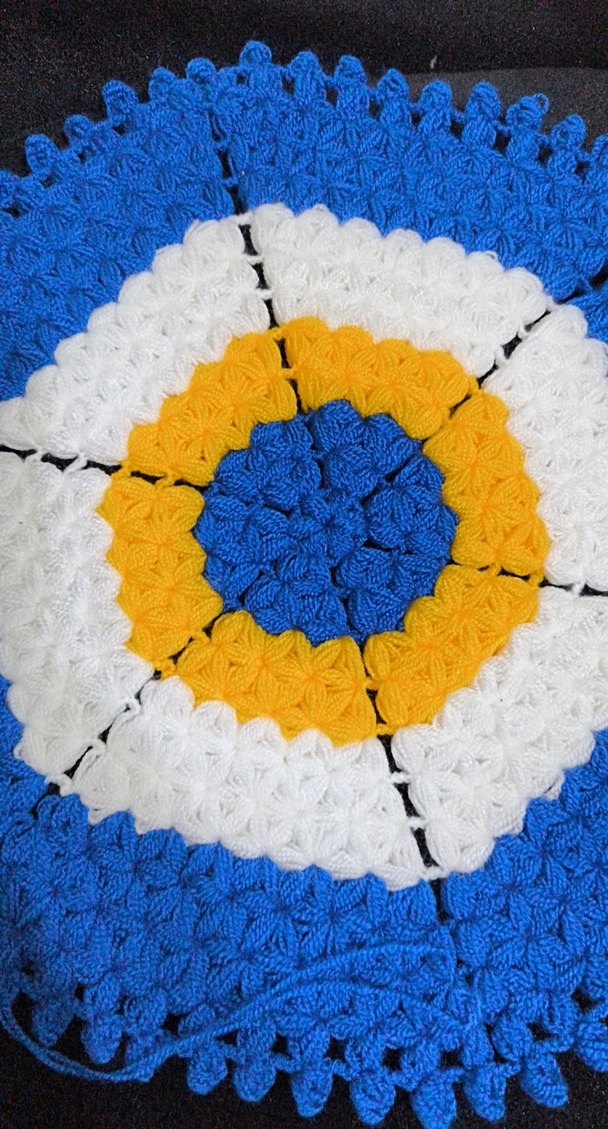 Renkli Yuvarlak Örgü çeyizlik lif - Görsel 2