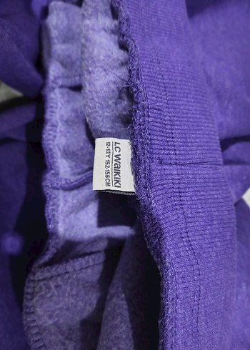 Mor Örme Kız Çocuk eşofman altı - Görsel 3