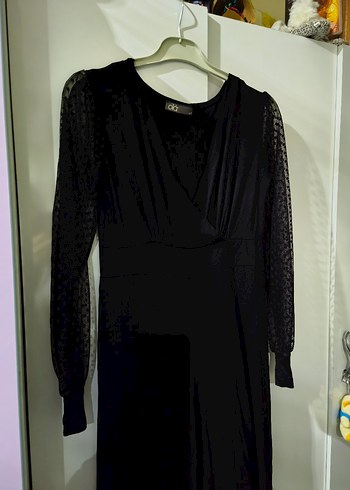 Siyah Uzun Kollu V Yaka Kadın Tulum - Görsel 2