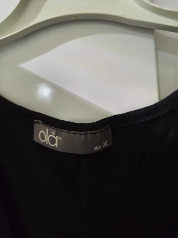 Siyah Uzun Kollu V Yaka Kadın Tulum - Görsel 4