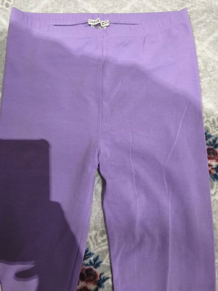 Kız Çocuk Pastel Mor Tayt - Görsel 4