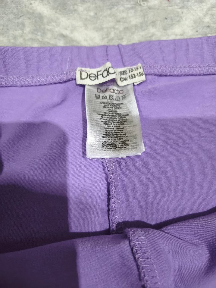 Kız Çocuk Pastel Mor Tayt - Görsel 3