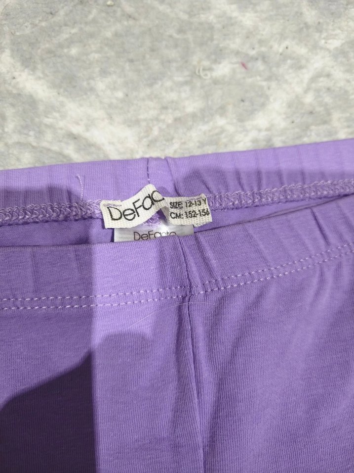 Kız Çocuk Pastel Mor Tayt - Görsel 2