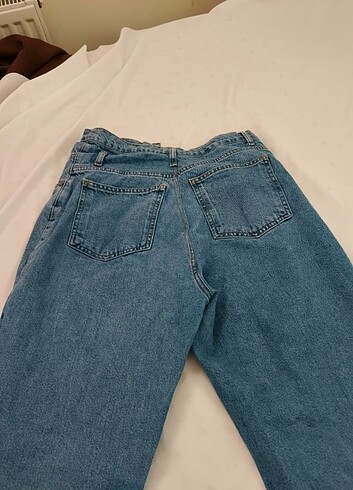38 Beden mavi Renk Mom jean