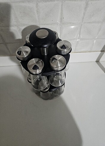 Beden Kütahya porselen 12li standlı baharat takımı