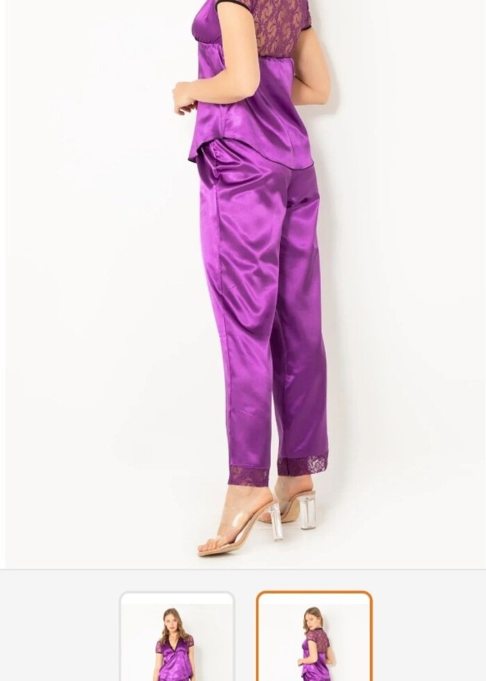 Miorre saten pijama takımı - Görsel 2