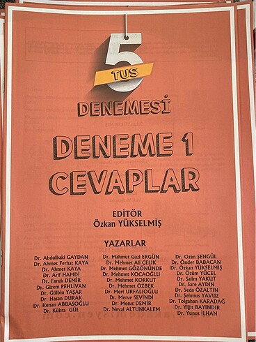 TUS 5 TUS Denemesi Yükselmiş