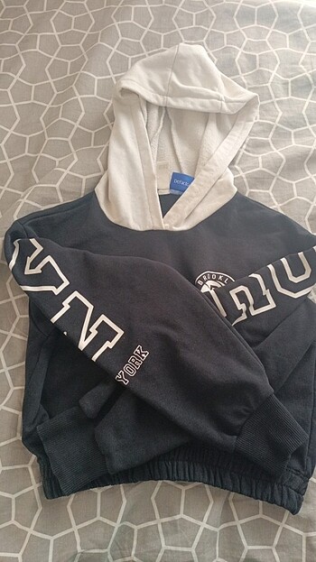 Kız çocuk kısa sweatshirt