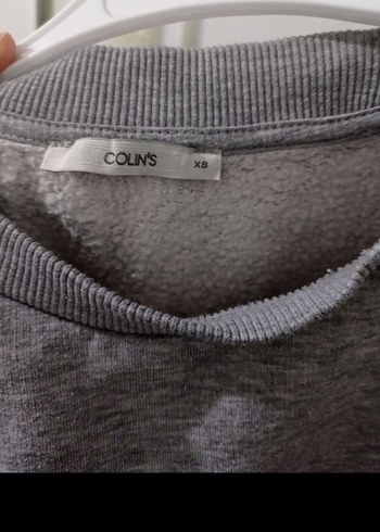 kadın Gri Baskılı Sweatshirt, Uzun Kollu - Görsel 2