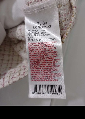 Kızlar için düğmeli kolsuz bej elbise - Görsel 3