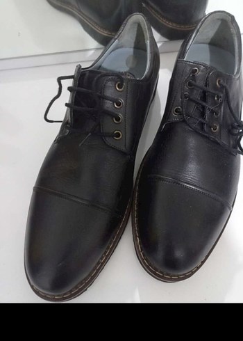 Siyah Erkek deri Ayakkabısı - Görsel 2