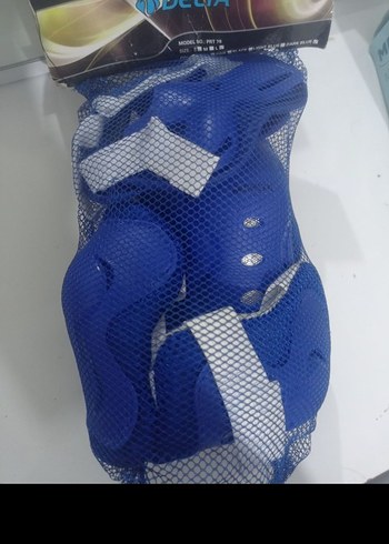 Mavi Plastik Motosiklet Dizlikleri Velcro Bantlı - Görsel 3