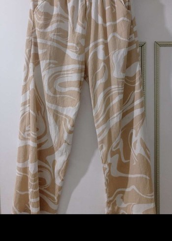 Bej Desenli Uzun Kollu Bohem Kimono - Görsel 3