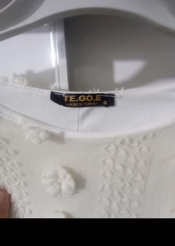 Uzun krem tül Pamuk Elbise - Görsel 8