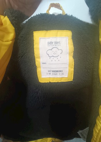 Erkek Çocuk Sarı Fermuarlı Mont - Görsel 3