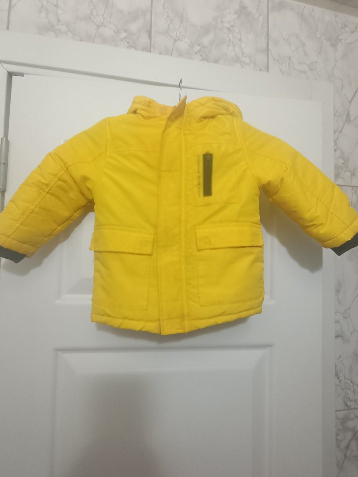 Erkek Çocuk Sarı Fermuarlı Mont - Görsel 2