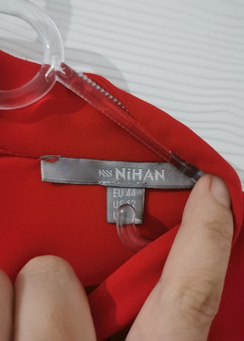 Kırmızı, Fermuarlı, Uzun Kollu Bluzu