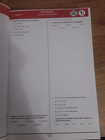  Beden Renk TYT MATEMATIK test kitabı 