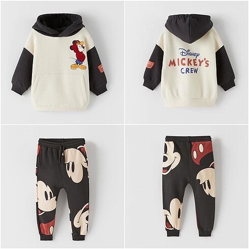 Zara Mickey Mouse Sweatshirt takım