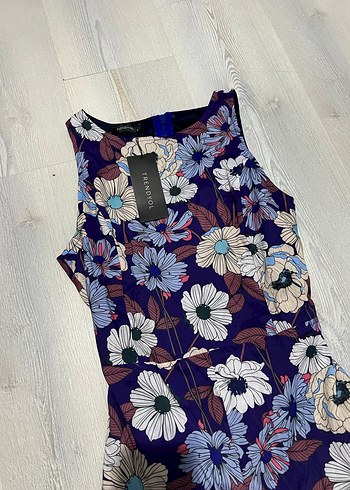 Kadın Çiçek Desenli Kısa Tulum - Görsel 6