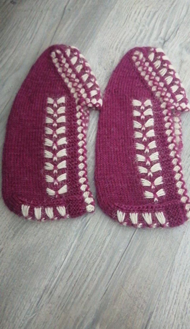 bayan örgü patik - Görsel 2