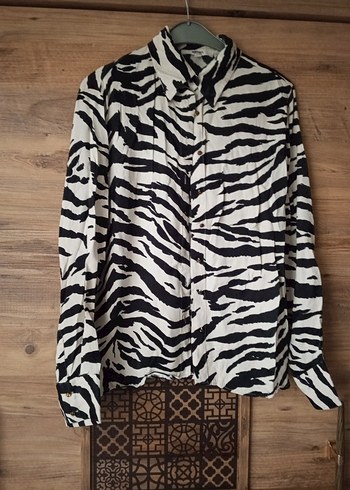 Zebra Desenli Uzun Hamile Tuniği - Görsel 2