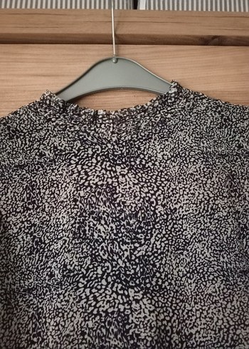 Gri Bohem Yılan Desenli Uzun Kollu Elbise - Görsel 4