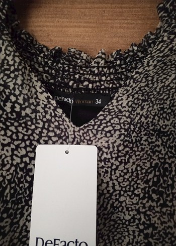 Gri Bohem Yılan Desenli Uzun Kollu Elbise - Görsel 2