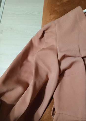 j Uzun Kollu Drapeli Kadın Elbise - Görsel 4