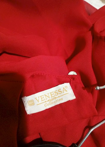 Koyu Kırmızı Uzun Bohem Kadın Elbise - Görsel 6