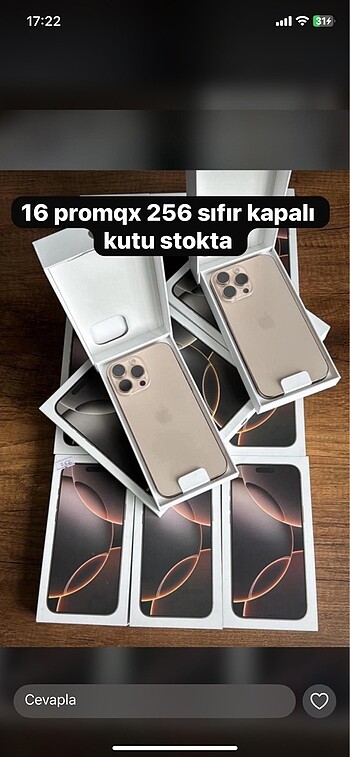 16 promax 256 çöl sıfır