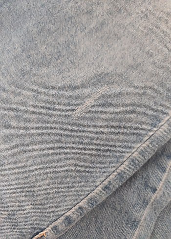 26 Beden mavi Renk Kadın Mavi Denim Fermuarlı Salaş Jean LCW
