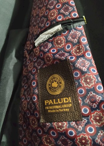 Bordo Kravatlı Siyah Erkek blazer ceket - Görsel 2