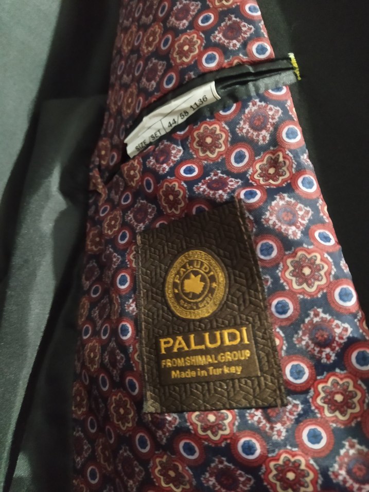 Bordo Kravatlı Siyah Erkek blazer ceket - Görsel 2