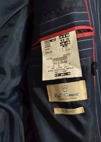 Mavi Çizgili Erkek Takım Ceketi - Görsel 2