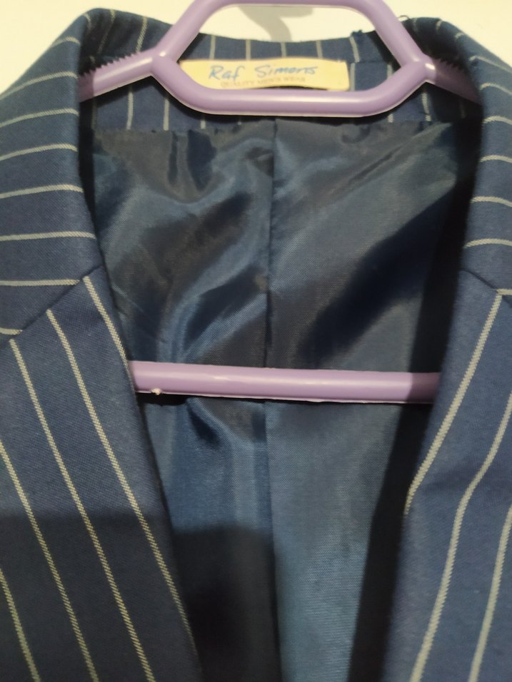 Mavi Çizgili Erkek Takım Ceketi - Görsel 5