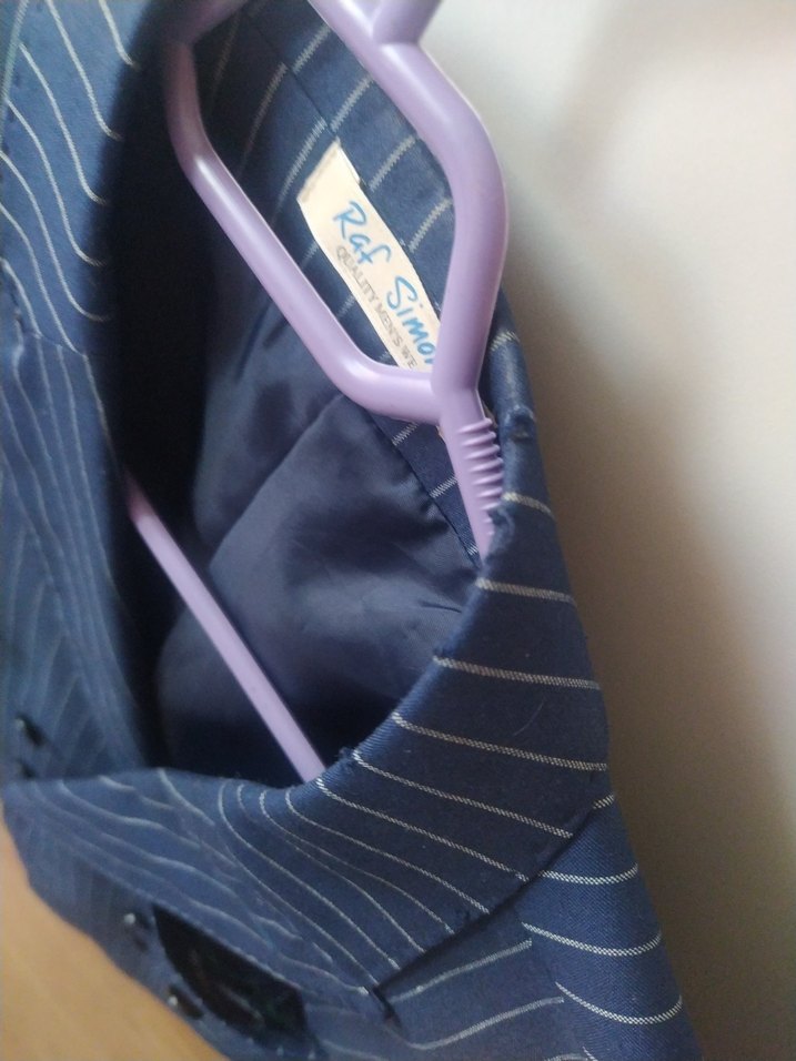 Mavi Çizgili Erkek Takım Ceketi - Görsel 4