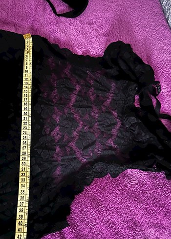 Siyah Desenli Gotik Midi Kadın Gecelik - Görsel 2