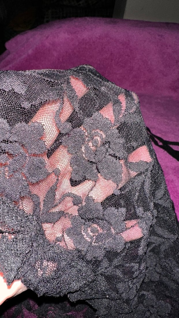 Siyah Desenli Gotik Midi Kadın Gecelik - Görsel 4