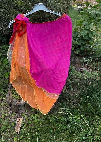 Pembe Bağlamalı Mini Pareo - Görsel 3