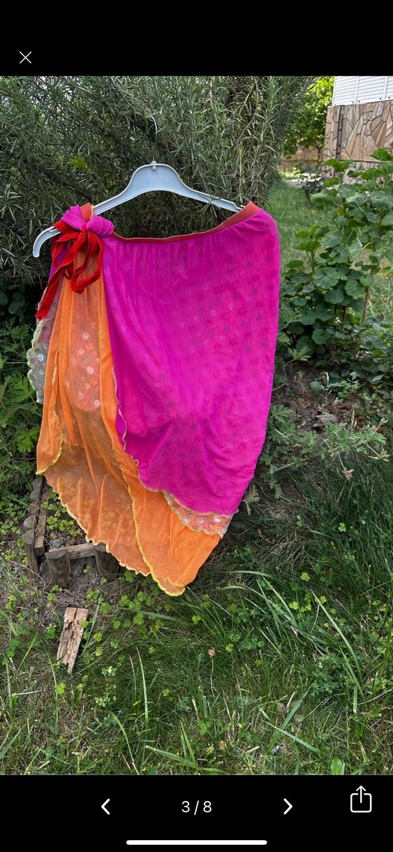 Pembe Bağlamalı Mini Pareo - Görsel 3