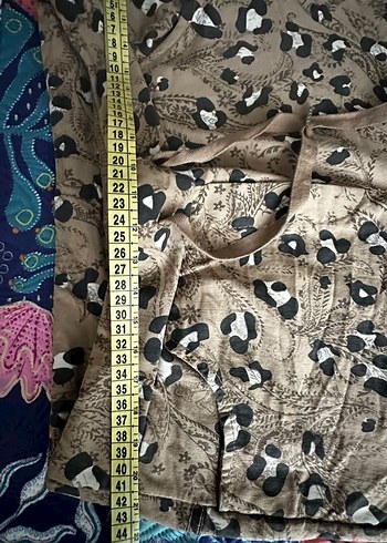 42 Beden çeşitli Renk Leopar Desenli Kadın Pantolon