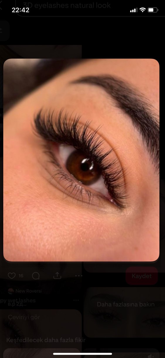 3D Doğal Görünümlü İpek Etkili Kirpikler  - Görsel 2